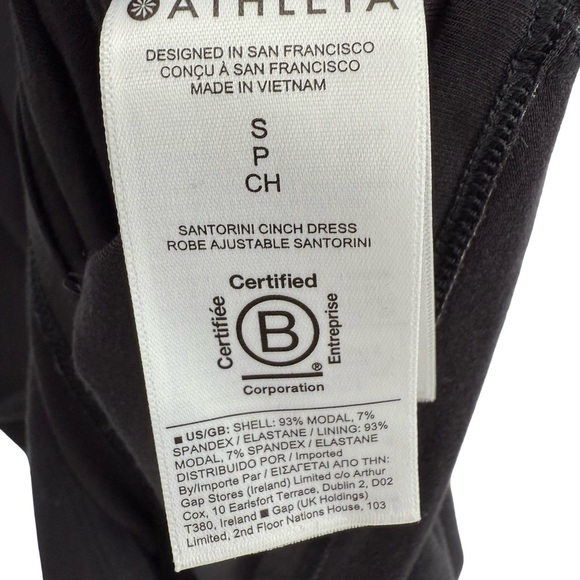 Athleta Santorini Dress Sz S Black - Picture 8 of 10